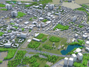kitchener city canada 40 km 3D Модель