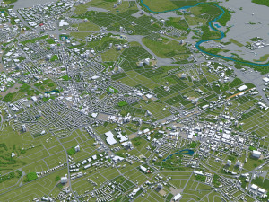 kitchener city canada 40 km 3D Модель