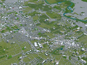 kitchener city canada 40 km 3D Model