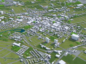 kitchener city canada 40 km 3D Модель