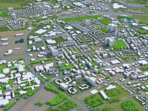 kitchener city canada 40 km 3D Модель