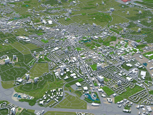 kitchener city canada 40 km 3D Модель