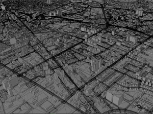 kitchener city canada 40 km 3D Model