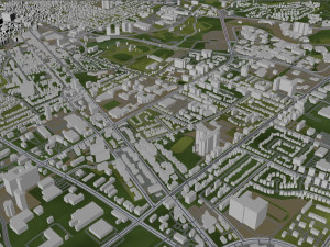 kitchener city canada 40 km 3D Модель