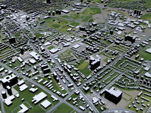 kitchener city canada 40 km 3D Model