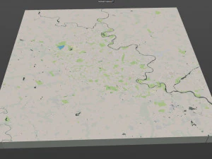 kitchener city canada 40 km 3D Model