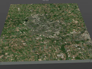 kitchener city canada 40 km 3D Model
