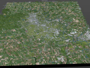kitchener city canada 40 km 3D Model