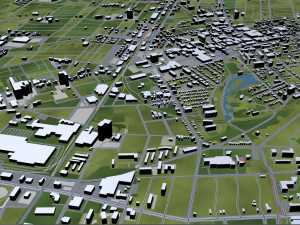 kitchener city canada 40 km 3D Модель