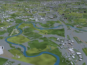 kitchener city canada 40 km 3D Model