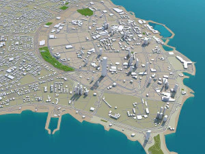 kuwait city 220 km 3D Model