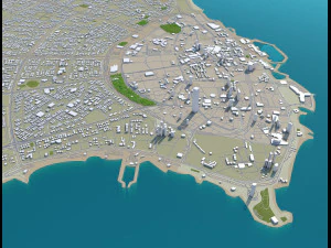 kuwait city 220 km 3D Model