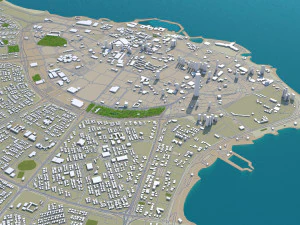 kuwait city 220 km 3D Model