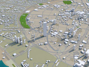 kuwait city 220 km 3D Model