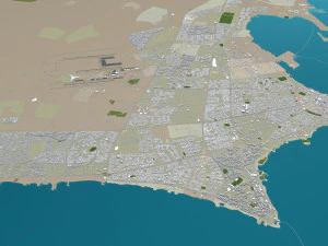 kuwait city 220 km 3D Model