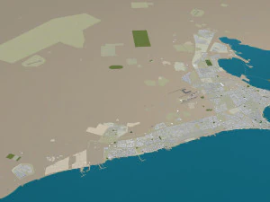 kuwait city 220 km 3D Model