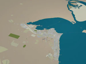 kuwait city 220 km 3D Model