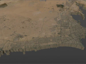 kuwait city 220 km 3D Model