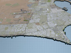 kuwait city 220 km 3D Model