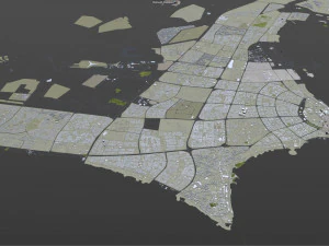 kuwait city 220 km 3D Model