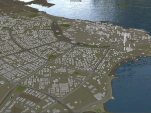 kuwait city 220 km 3D Model