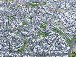 So paulo city brazil 90km 3D Model