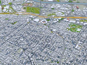 So paulo city brazil 90km 3D Model