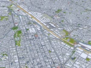 So paulo city brazil 90km 3D Model