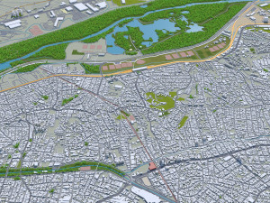 So paulo city brazil 90km 3D Model