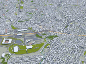 So paulo city brazil 90km 3D Model