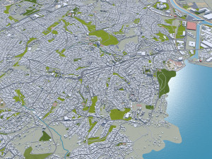 So paulo city brazil 90km 3D Model