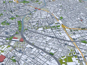 So paulo city brazil 90km 3D Model