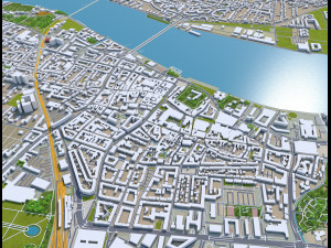 aalborg city denmark 35km 3D Модель