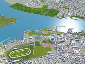 aalborg city denmark 35km 3D Модель