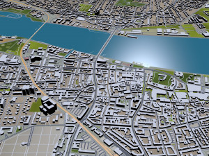 aalborg city denmark 35km 3D Модель