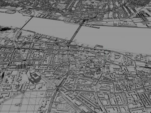aalborg city denmark 35km 3D Модель