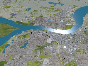 aalborg city denmark 35km 3D Модель