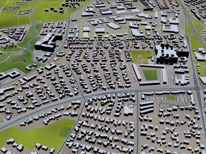 aalborg city denmark 35km 3D Модель