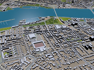 aalborg city denmark 35km 3D Модель