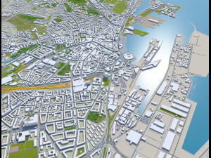 aarhus city denmark 80km Modelo 3D