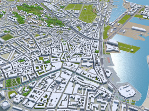 aarhus city denmark 80km Modelo 3D