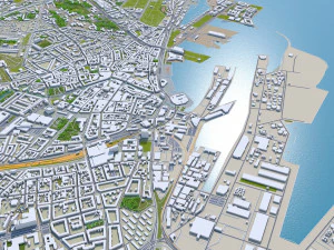 aarhus city denmark 80km 3D Model