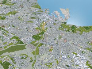aarhus city denmark 80km Modelo 3D