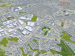aarhus city denmark 80km Modelo 3D