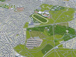 aarhus city denmark 80km 3D Model