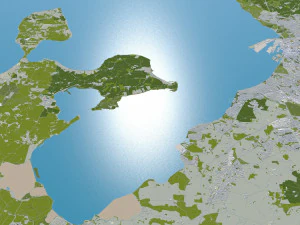 aarhus city denmark 80km 3D Model