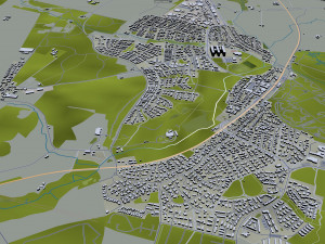 aarhus city denmark 80km Modelo 3D