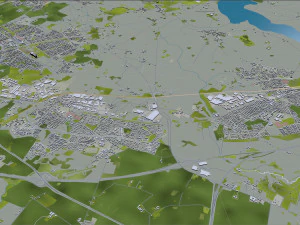 aarhus city denmark 80km 3D Model