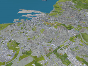 aarhus city denmark 80km Modelo 3D