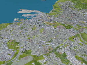 aarhus city denmark 80km 3D Model